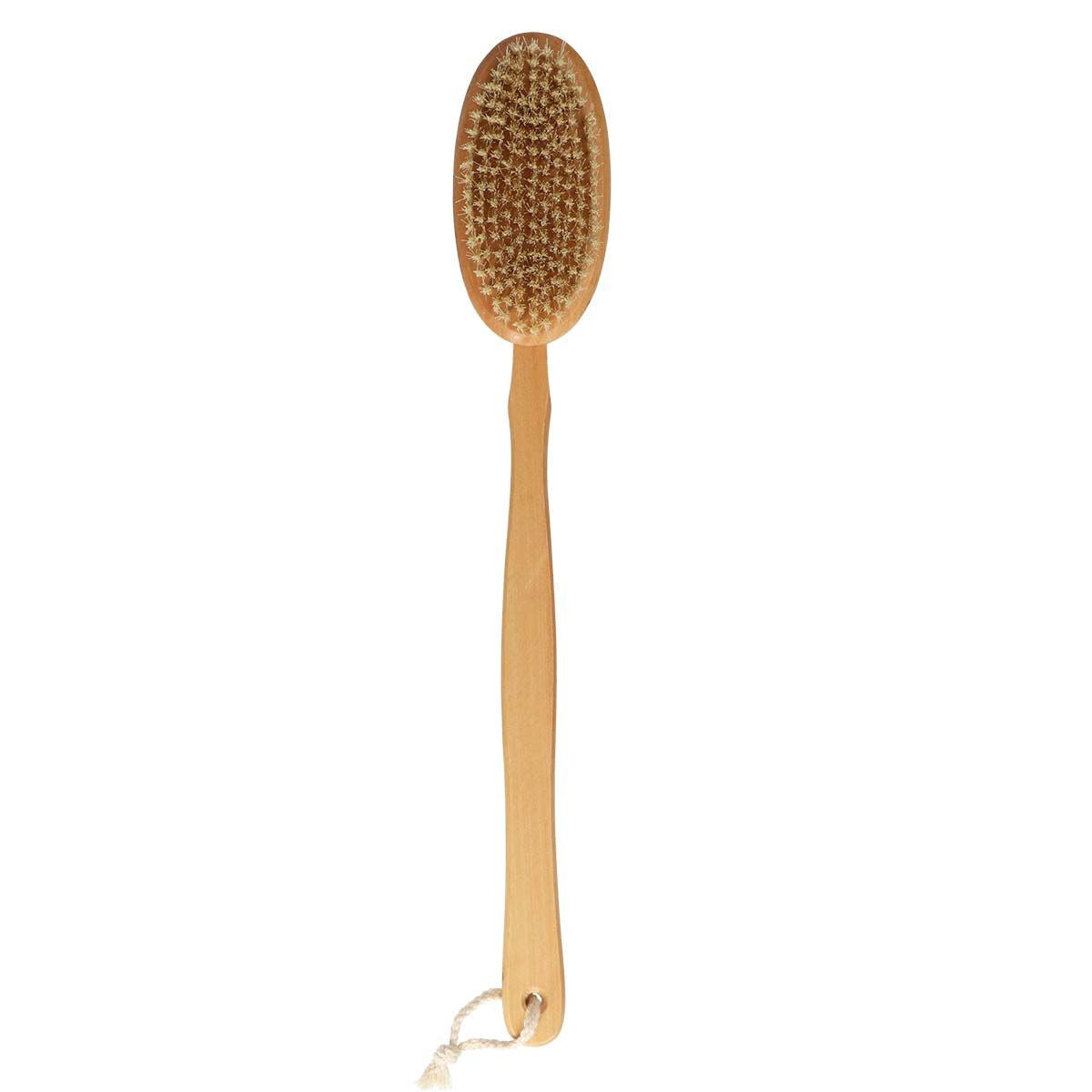 Brosse de bain amusante en bois pur