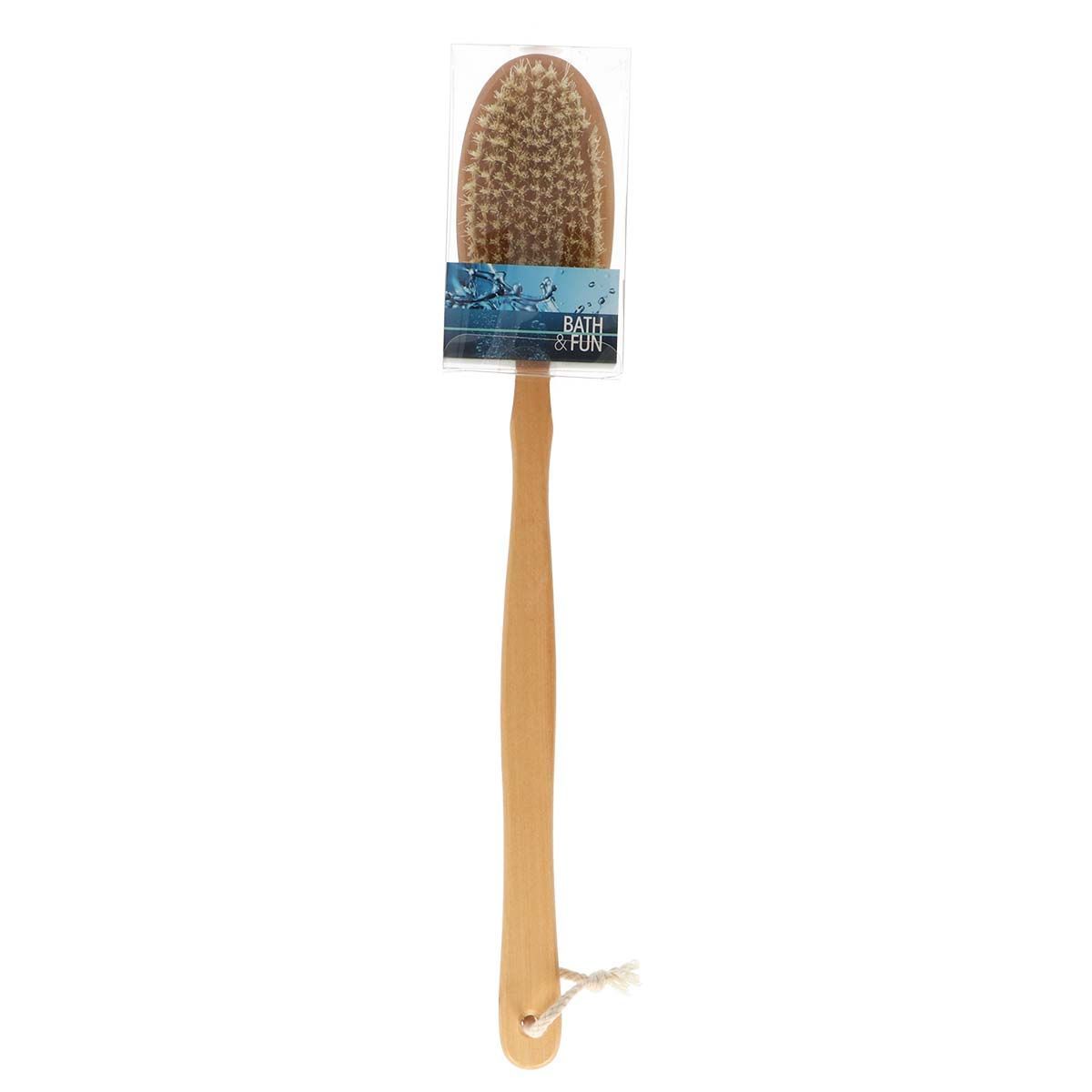 Brosse de bain amusante en bois pur