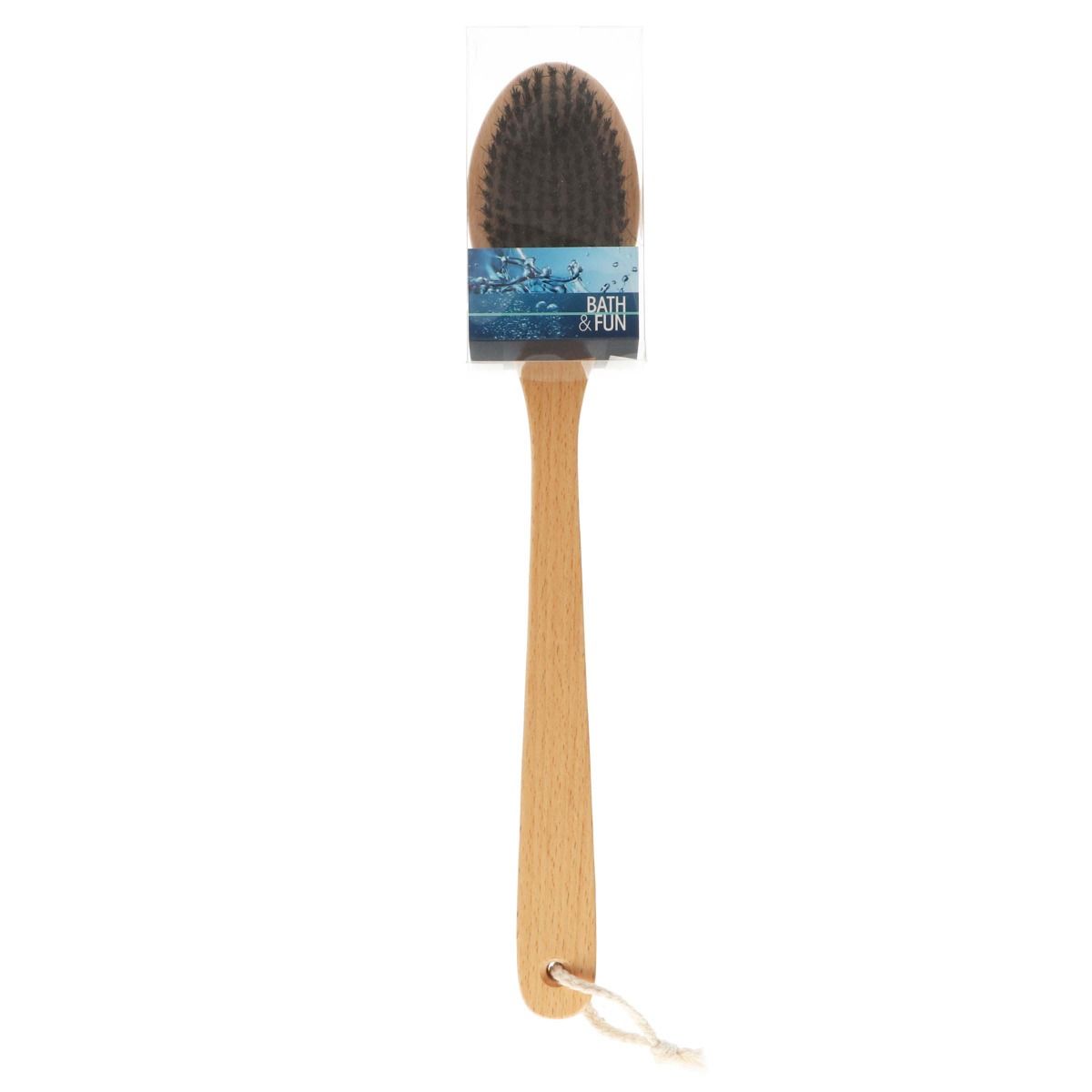 Brosse de bain amusante en poils de bois