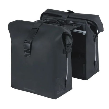 Sacoche de vélo double Basil soho nordlicht mik 41 litres - noir