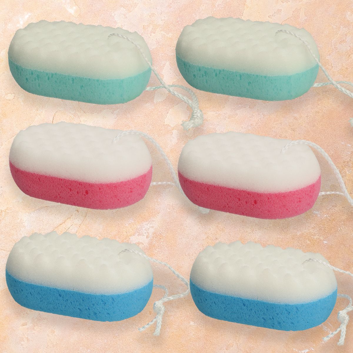 Massage à l'éponge amusant pour le bain assorti