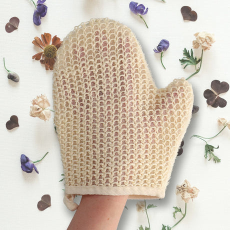 Gant de toilette en sisal amusant pour le bain