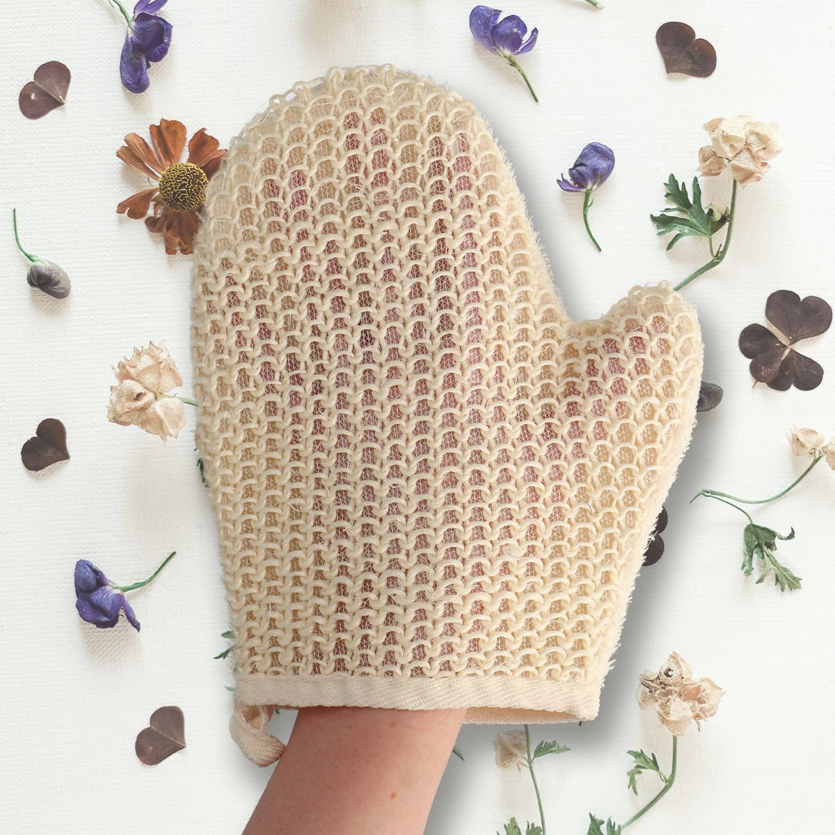Gant de toilette en sisal amusant pour le bain