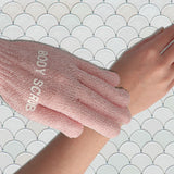 Gant de gommage amusant pour le bain assorti