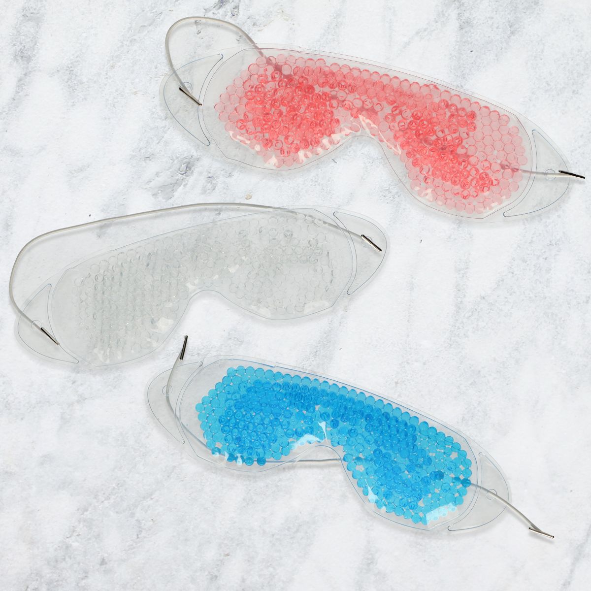 Masque de relaxation pour les yeux amusant pour le bain avec perles de gel assorties
