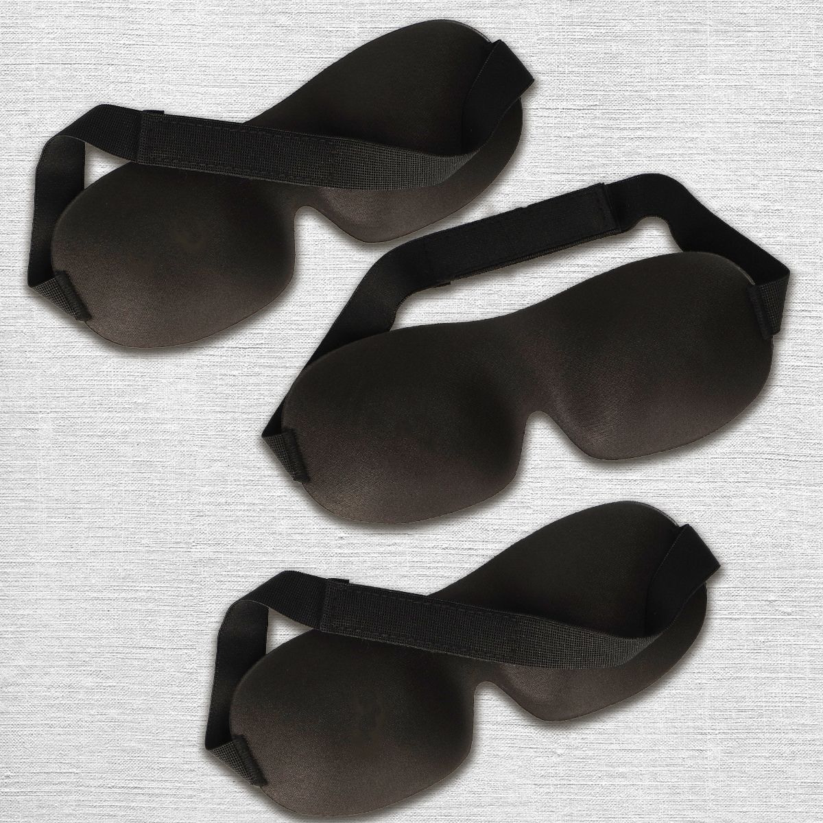 Masque de sommeil amusant pour le bain 3D confort noir
