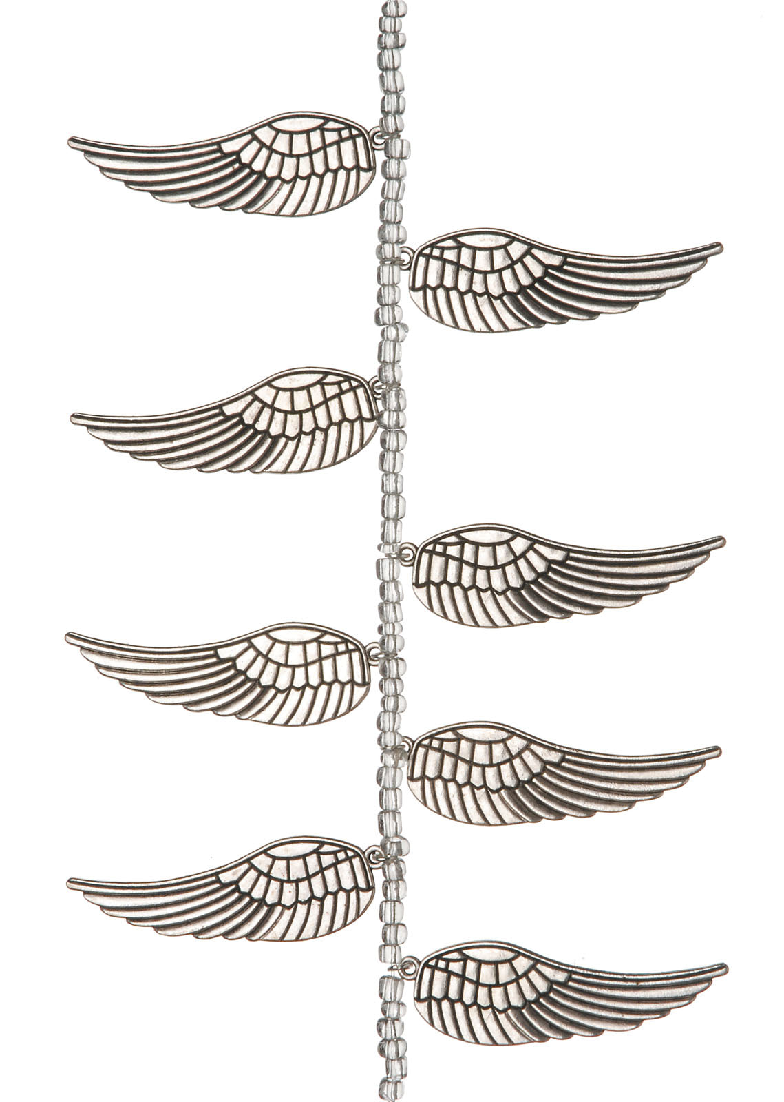 Darice • signé scellé ailes simples en argent rappelé 5,0 cm x 17,7 cm