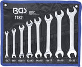 Bgs technic jeu de clés à fourche double 8 pièces