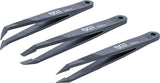 Bgs technic pince à épiler en plastique set 3 pièces