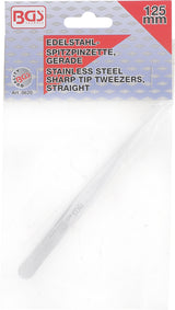 Pincettes à pointe pointue en acier inoxydable Bgs technic