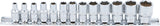 Bgs technic jeu de douilles hexagone 1 4