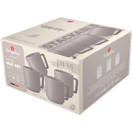 Berlingerhaus set de tasses 4 pièces taupe