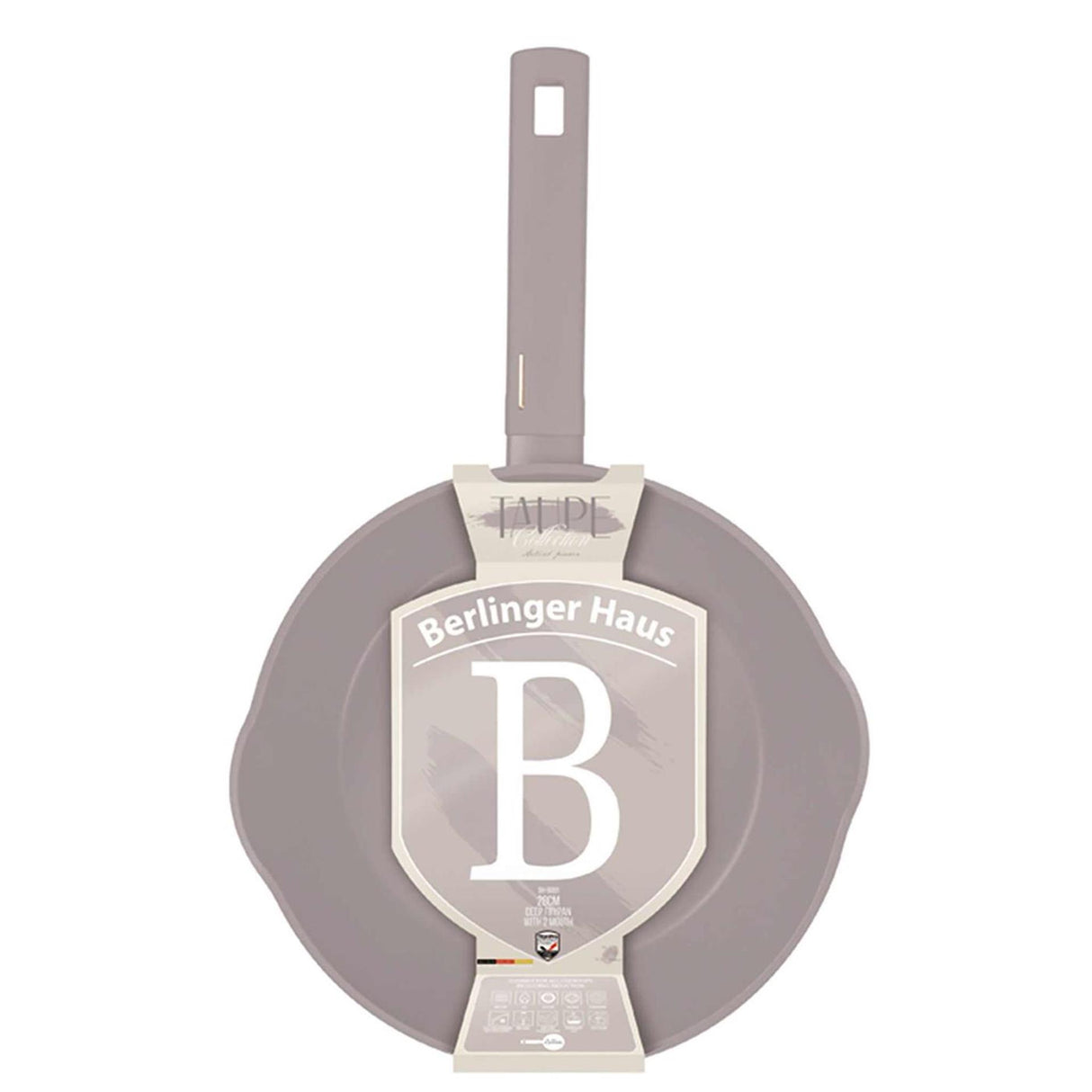 Berlingerhaus poêle à frire 28cm taupe