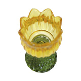 Mars more photophore tulipe verre jaune 19cm