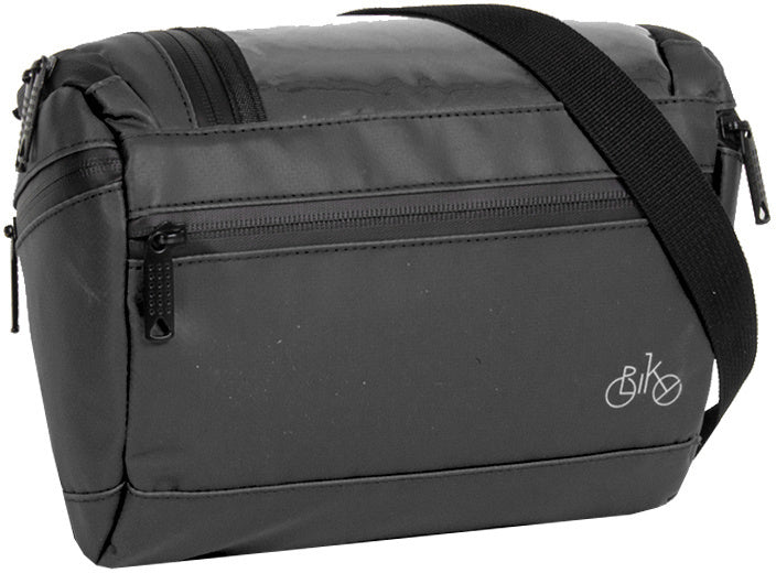 Sacoche de guidon Bike carbone hydrofuge avec bandoulière 5l noir