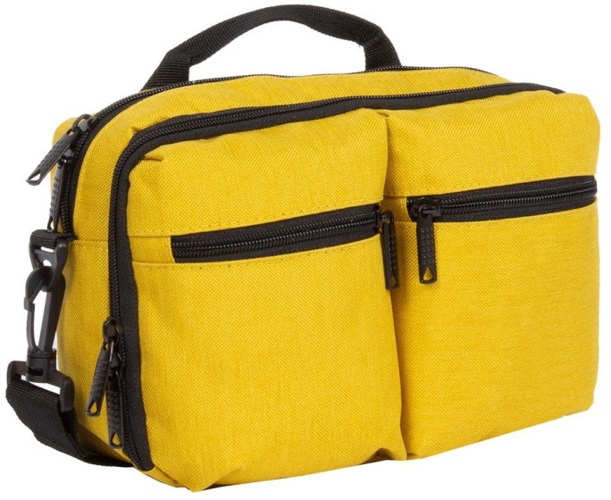 Sacoche de guidon Bike drops avec bandoulière nylon 3l jaune
