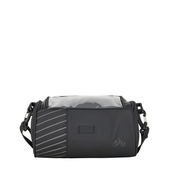 Sacoche de guidon Bike Gravel hydrofuge avec bandoulière 4,7l noir