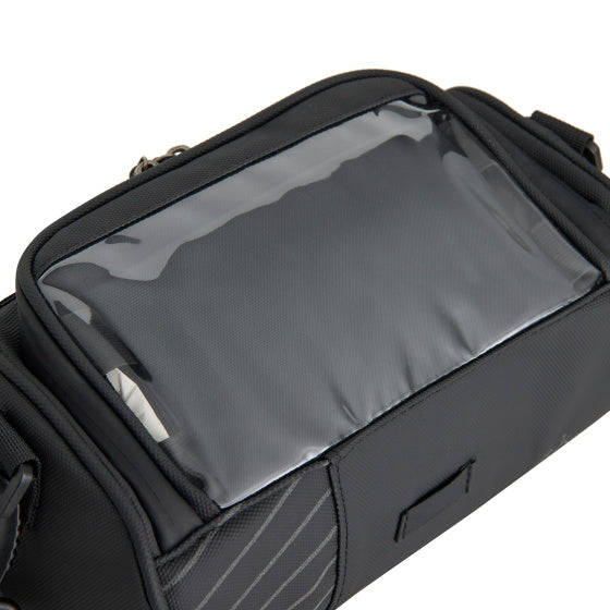 Sacoche de guidon Bike Gravel hydrofuge avec bandoulière 4,7l noir