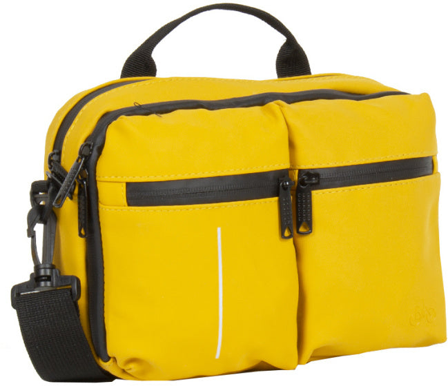 Sacoche de guidon Bike Splash hydrofuge avec bandoulière 3l jaune