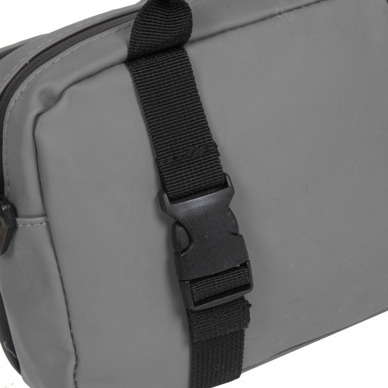 Sacoche de guidon Bike Splash hydrofuge avec bandoulière 3l gris