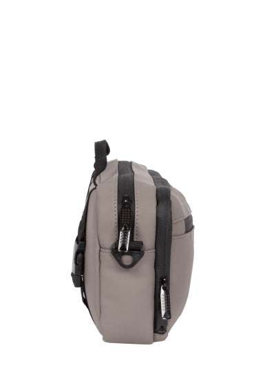Sacoche de guidon Bike Splash déperlante avec bandoulière 3l taupe