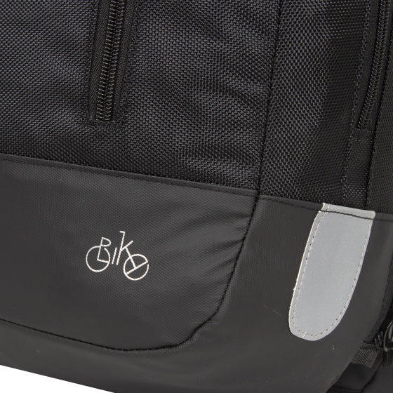 Bike wave sac à dos de vélo double sac de vélo nylon 20l noir