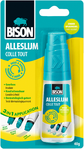 Colle tout usage Bison flacon doseur ov turn 40 g | 6 pièces