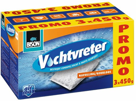 Bison absorbeur d'humidité ultra recharge 3x450g