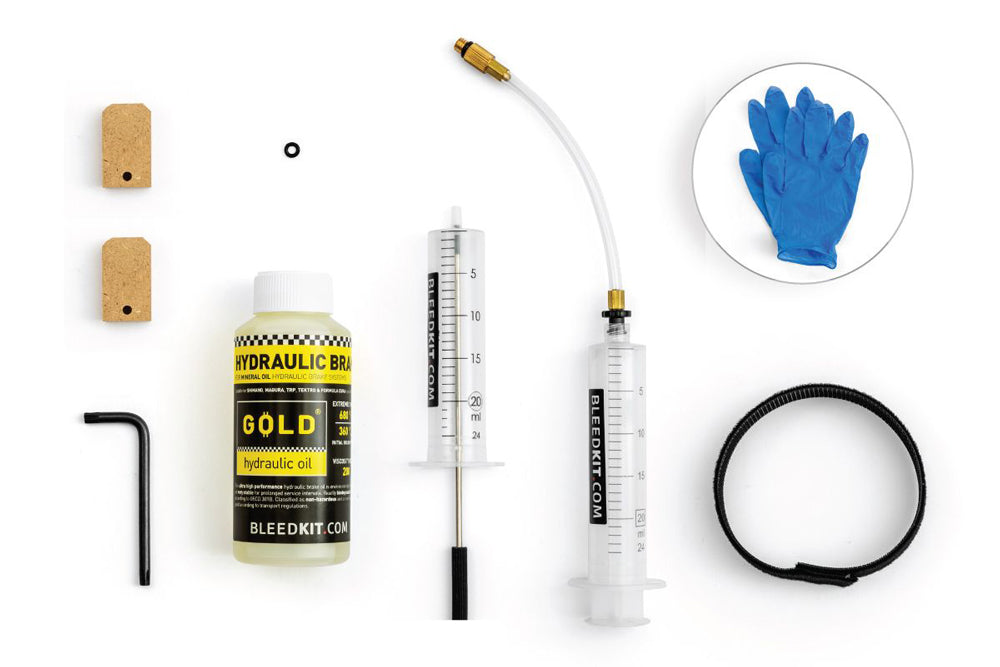 Kit de purge entlüftungskit premium gold pour freins magura + huile minérale