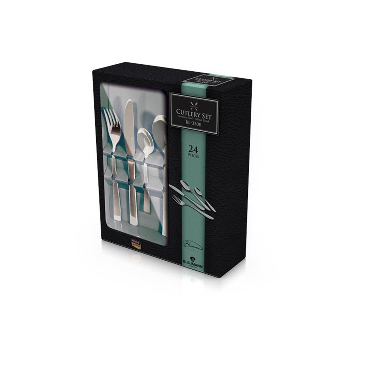 Blaumann set de couverts 24 pièces miroir en acier inoxydable