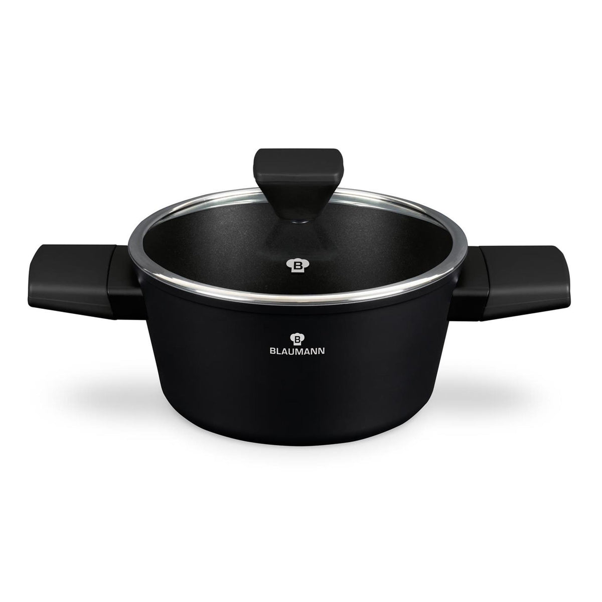 Casserole collection argent noir Blaumann avec couvercle ø20cm