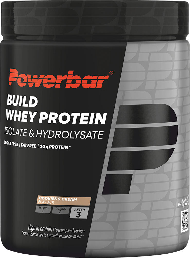 Powerbar build whey protéine - hydrolysat d'isolat (1 x 550gr) - crème de biscuits