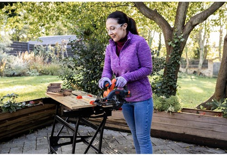 Scie circulaire à main Black+decker 18v 140mm bdccs18n-xj (orange noir, sans batterie ni chargeur)