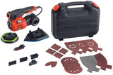 Ponceuse multifonction Black+decker ka280k 220w 4en1 | semelle de ponçage plate, de détail et excentrique | 4x points de profil | 1x doigt de ponçage | 14x feuilles abrasives | au cas où - ka280k-qs