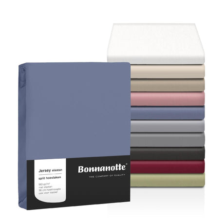 Bonnanotte drap housse jersey gris moyen 90x200cm
