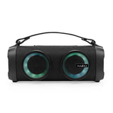 Ty Nedis Bluetooth Par Boombox | 5 heures | 2.0 | 24 heures | options de lecture multimédia : aux usb | pouvant être lié | poignée | éclairage de fête | noir - spbb306bk