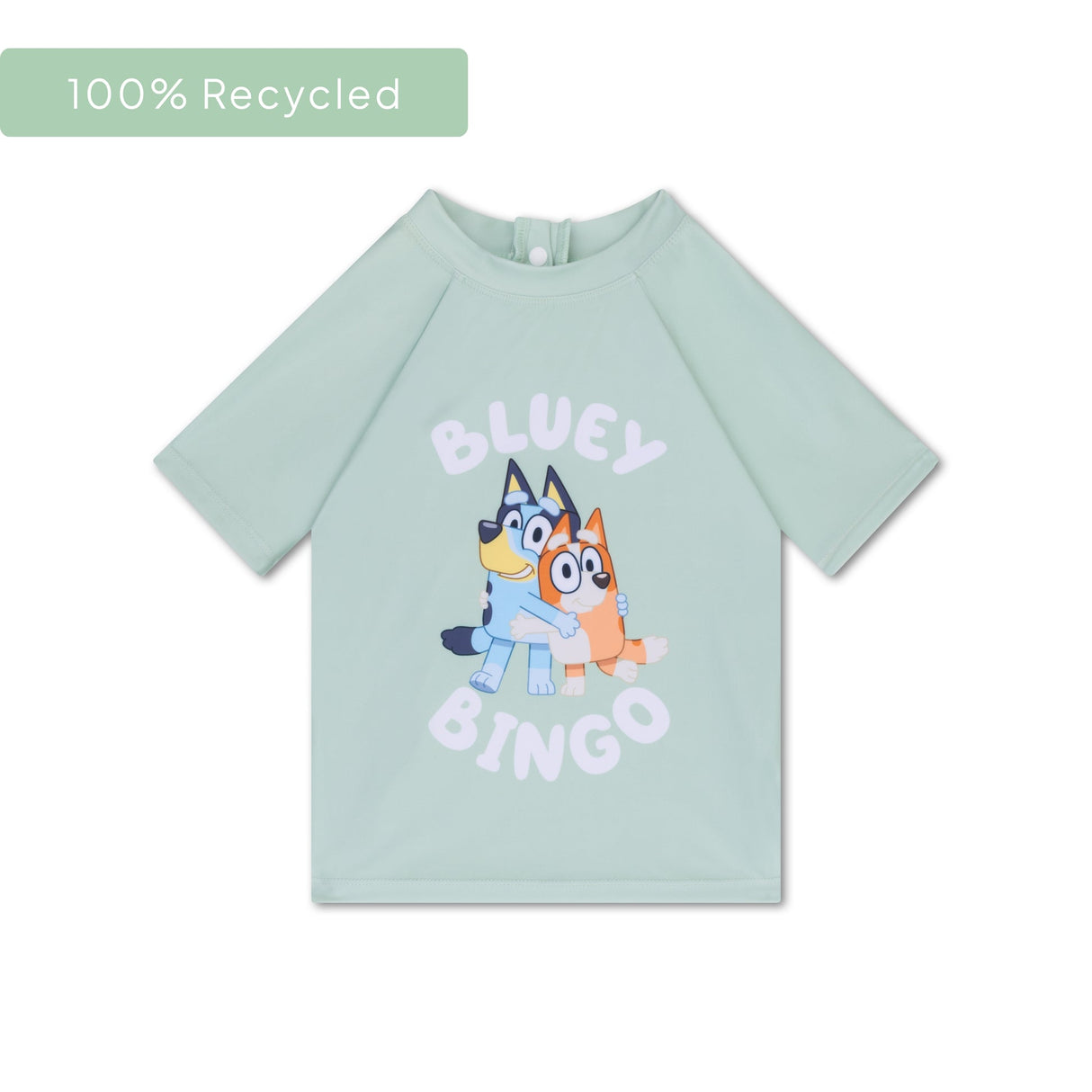 Bleu | maillot de bain anti-UV vert à manches courtes