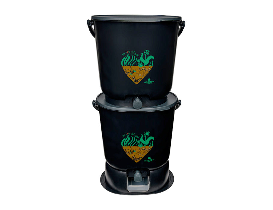 Emiton Bokashi Kitchen Bucket Essential Black Set