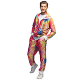 Boland disco mec tracksuit combinaisons multicolore taille xl