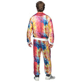 Boland disco mec tracksuit combinaisons multicolore taille xl