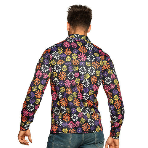 Boland Flower Shirt Men Dimensioni in poliestere L