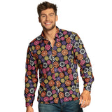 Boland Flower Shirt Men Dimensioni in poliestere L