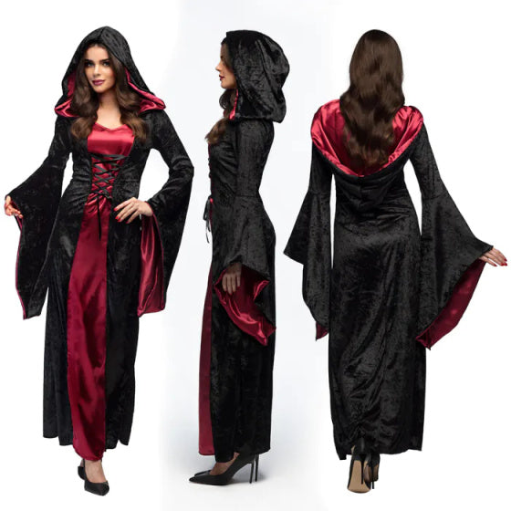 Boland Vampire Mistress Halloween Costume Ladies Black Red Taille 44 46