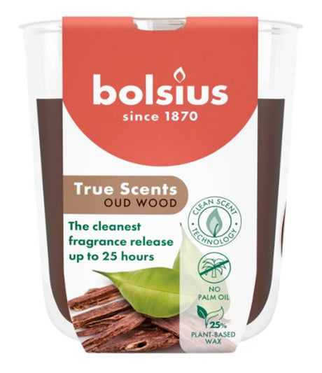 Verre parfumé Bolsius 80 73 vieux bois