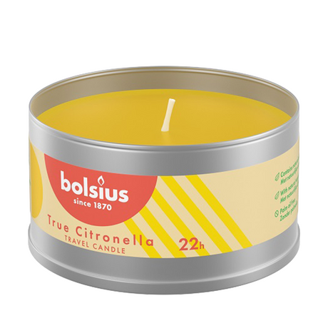 Bolsius boîte d'extérieur citronnelle vraie 87 49mm