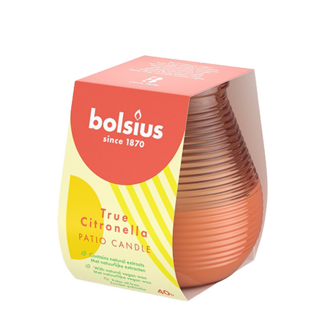 Bolsius olympique 94 91 corail citronnelle
