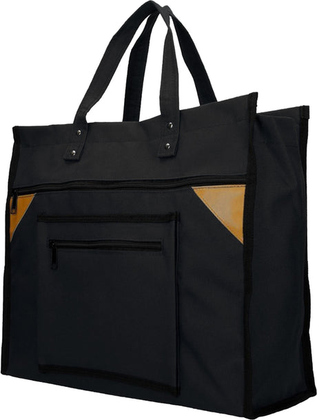 Sac shopping toile large noir