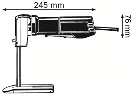 Bosch professional - scie à caoutchouc mousse gsg 300 (raboteuse, plaque de base montée, lames de scie non incluses)