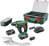 Bosch vert uneo maxx sbx - marteau perforateur sans fil | 18v | 2 batteries 1,5 Ah + chargeur | au cas où - 060395230k