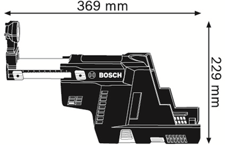 Accessoires Bosch gde 18v-16 (solo) aspiration de poussière pour gbh 18v-26 - 1600a0051m